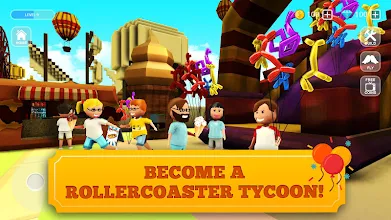 Roller Coaster Craft Blocky Building Rct Games Apps On Google - free theme park tycoon 2 roblox tips for android free download