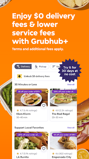 Screenshot Grubhub: Food Delivery