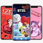 Cover Image of Descargar BT21 and BTS Wallpaper Kpop 4k Art 2.2.2 APK