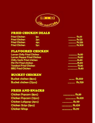 One And Only Restaurant menu 1