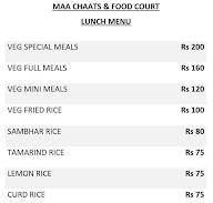 MAA CHAT AND FOOD COURT menu 2