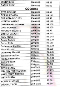 Parveen Bakers Ville menu 2