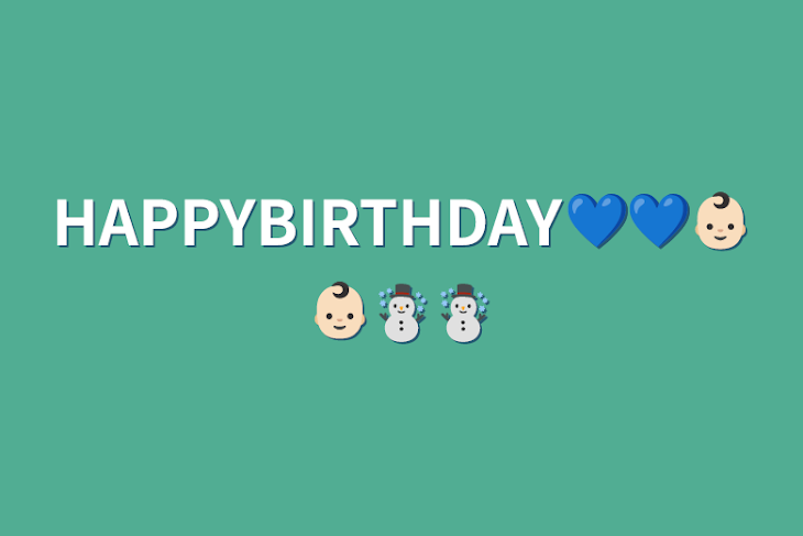 「HAPPYBIRTHDAY💙💙👶🏻👶🏻☃️☃️」のメインビジュアル