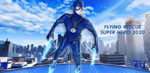 Superhero Flying speedster