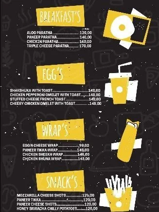 Treatley menu 