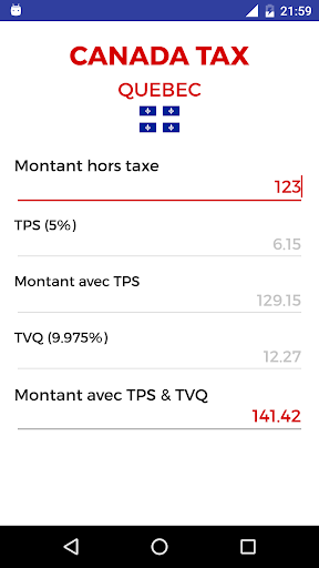 Taxes Quebec