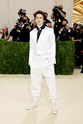 Timothée Chalamet attends the 2021 Met Gala. 