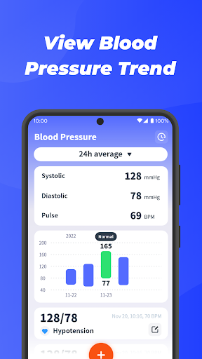 Screenshot Blood Pressure Diary