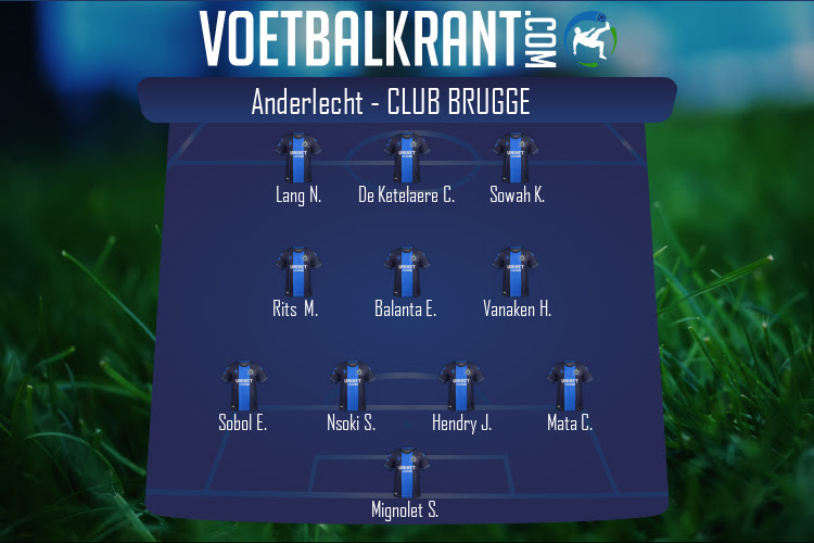 Opstelling Club Brugge | Anderlecht - Club Brugge (03/10/2021)