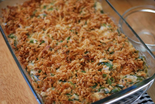 Green Bean Casserole (with canned green beans) | Just A Pinch Recipes