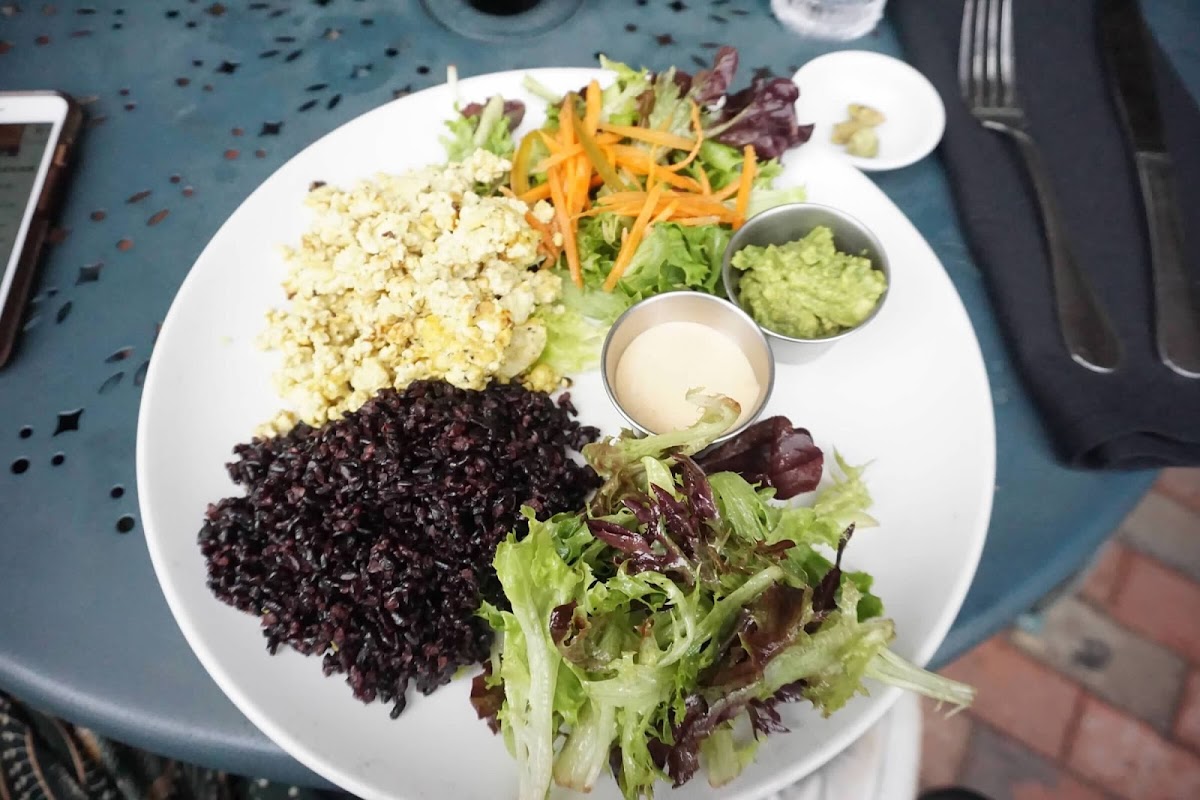 Forbidden Breakfast Burrito turned into a salad