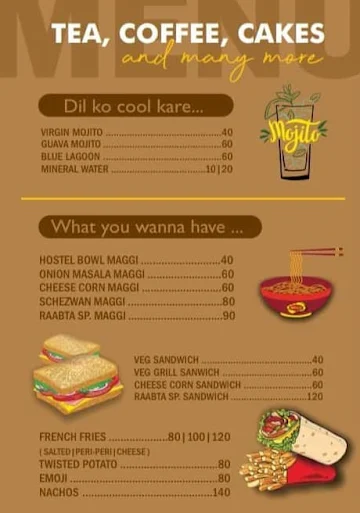 Raabta Cafe menu 