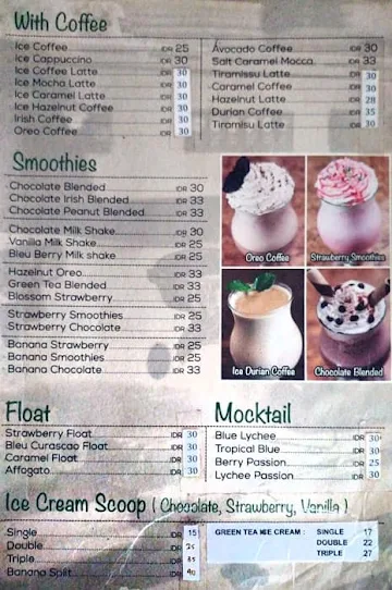 Ladang Coffee menu 