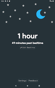 Go to Sleep - sleep reminder app Screenshot