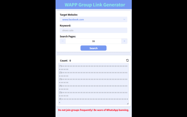 WAPP Group Link Generator Preview image 0