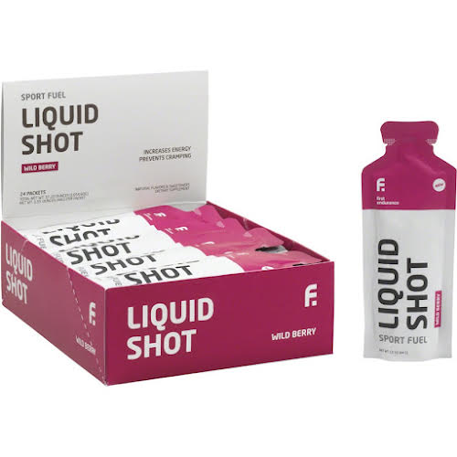 1st Endurance Liquid Shot - Wildberry, Pack of 24