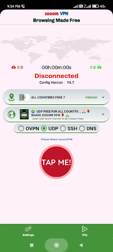 Screenshot ZOOOM VPN