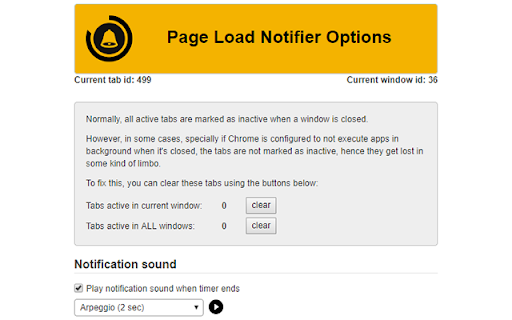 Page Load Notifier