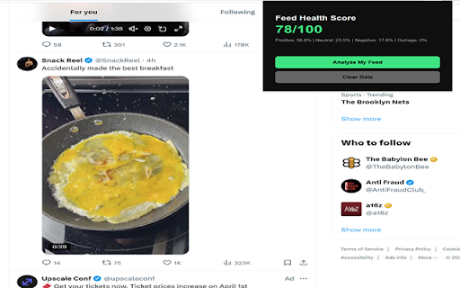 Feed Analysis screenshot 1