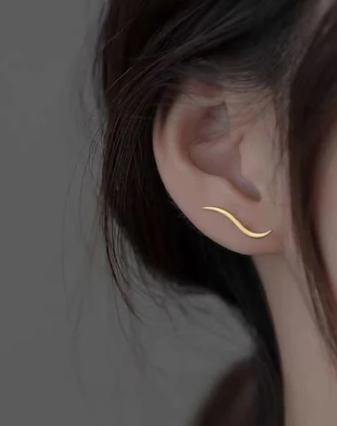 Boucles d'oreilles à clous Streamer - 1