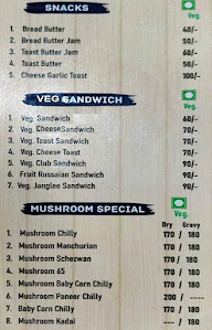 Baradari hotel menu 1