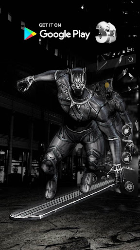 3D Black Hero Theme