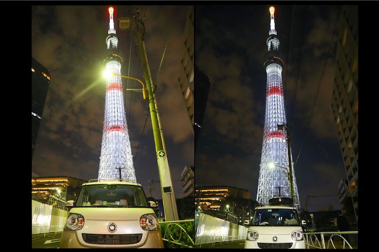 ムーヴキャンバスのドライブ・東京・お友達と撮影・夜更かしドライブ・都内ドライブに関するカスタム事例の投稿画像7枚目