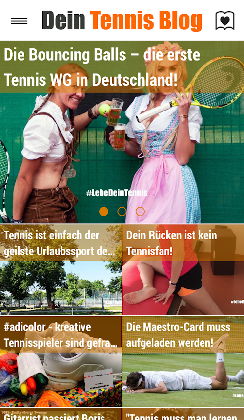 Android application DeinTennis screenshort