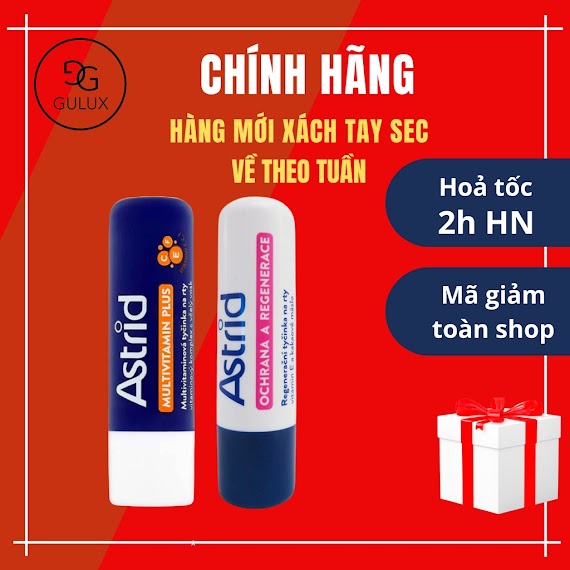 Son Dưỡng Ẩm Môi Astrid, Son Dưỡng Môi Mỡ Hươu Astrid Chính Hãng Sec