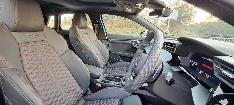 The honeycomb-stitched RS seats cost extra. Picture: DENIS DROPPA