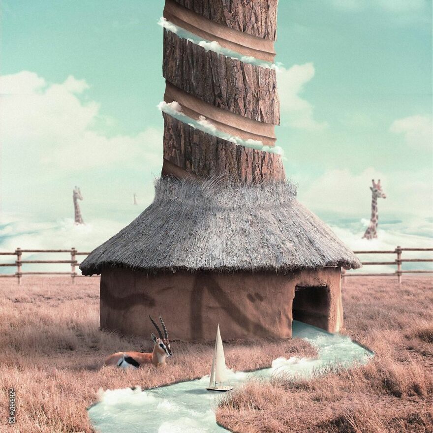 French Digital Artist Uses Architectures And Monuments To Show A New Surreal World (55 Pics)