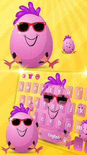 Cute Funny Egg Cartoon Keyboard Theme(圖1)-速報App