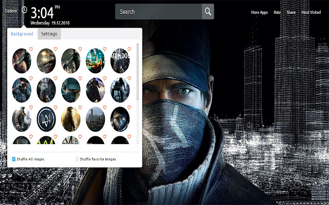 Watch Dogs PC Game New Tab Wallpapers