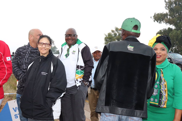 David Makhura and his wife arrived early at their voting station in Ward 106, Centurion.