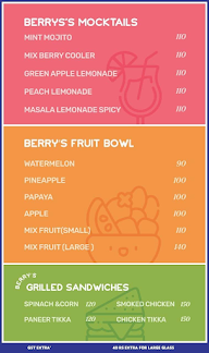 Berry Brothers menu 3