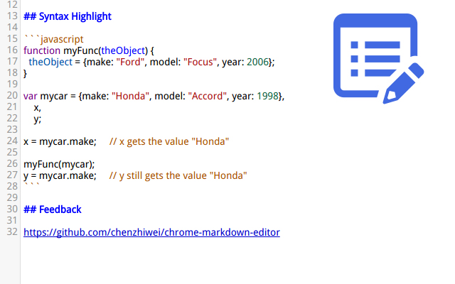 Markdown Editor Preview image 4