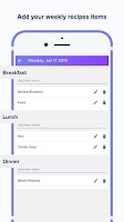 Meal Planner – Shopping List Screenshot