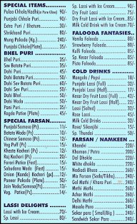 Janta Sweets menu 1