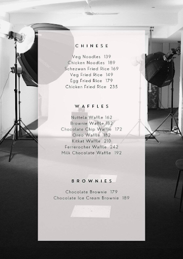 TRV Studio X Cafe menu 