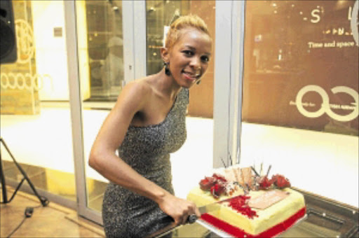 BIRTHDAY GIRL: Former SABC presenter Zama Ngcobo celebrates her 28th birthdayat Rococo in Sandton at the weekend. PHOTO: MABUTI KALI