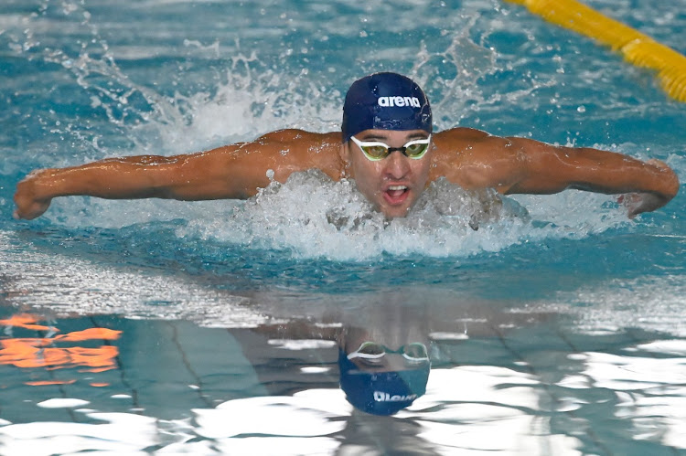 Chad Le Clos in action in Gqeberha this week.