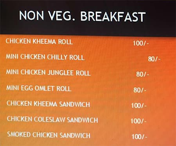 Modak Sweets menu 