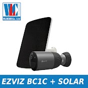 Camera Ip Ngoài Trời Dùng Pin Sạc In Ezviz Cs - Bc1C Kèm Pin Mặt Trời Cs - Cmt - Solar Hàng Chính Hãng