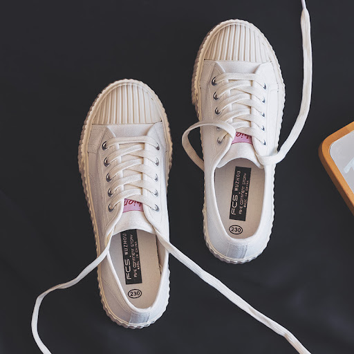 Title 6, Biscuit Canvas Shoes Ulzzang Korean Student Ins...