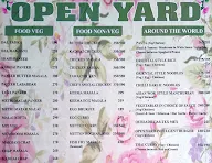 Open Yard menu 1