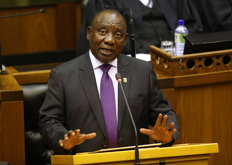 President Cyril Ramaphosa delivering his maiden State of The Nation Address in Parliament. Image: ESA ALEXANDER