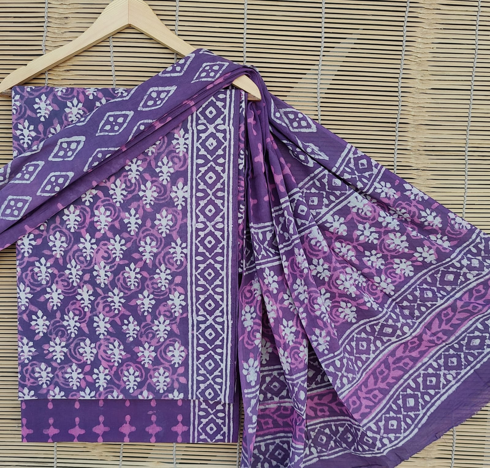 Exclusive new hand block printed cotton suits