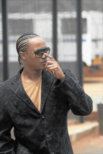 UNDER CLOUD: Hip-hop musician Molemo 'Jub Jub' Maarohanye during his murder trial in the Protea Magistrate's Court in Soweto. PHOTO: VELI NHLAPO