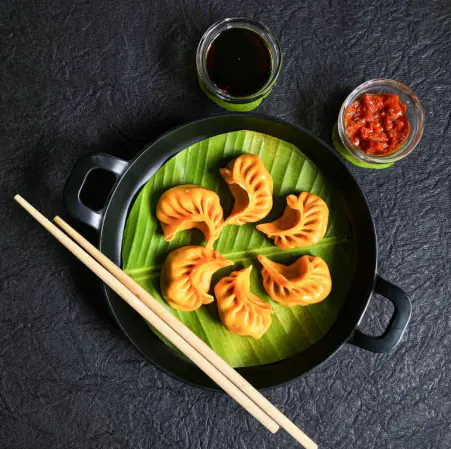 Chicken Tikka Steamed Momos [6 Pieces]