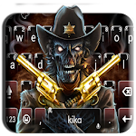 Cover Image of Download Western Skull Gun Keyboard Theme 1.0 APK